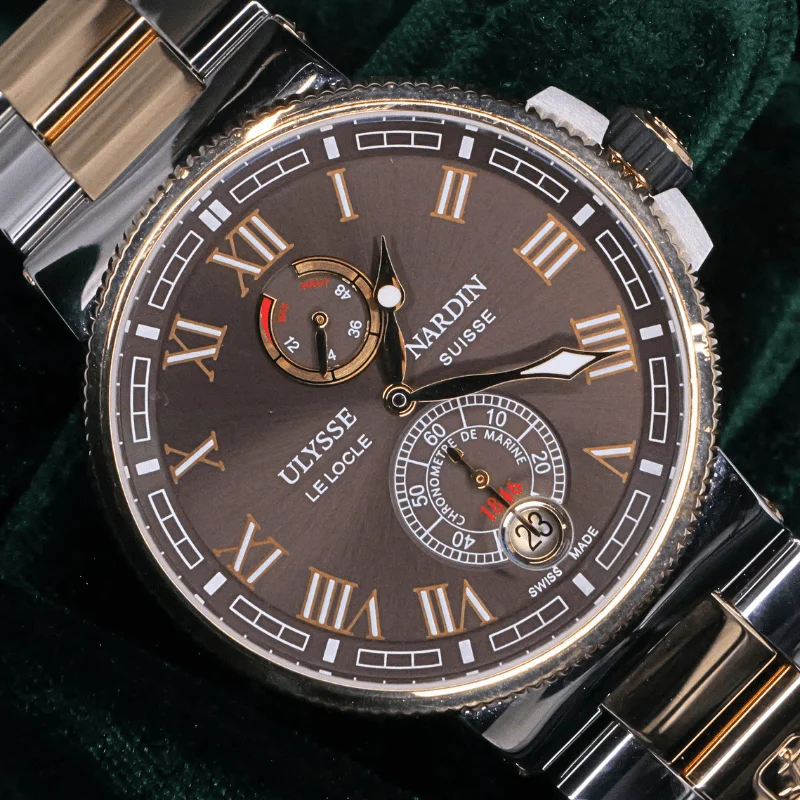 Ulysse Nardin Marine Chronometer Manufacture 43MM Brown Dial 43 mm kol saati