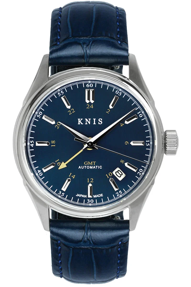 KNIS Classic GMT KN008-BLBLLE 38 mm kol saati