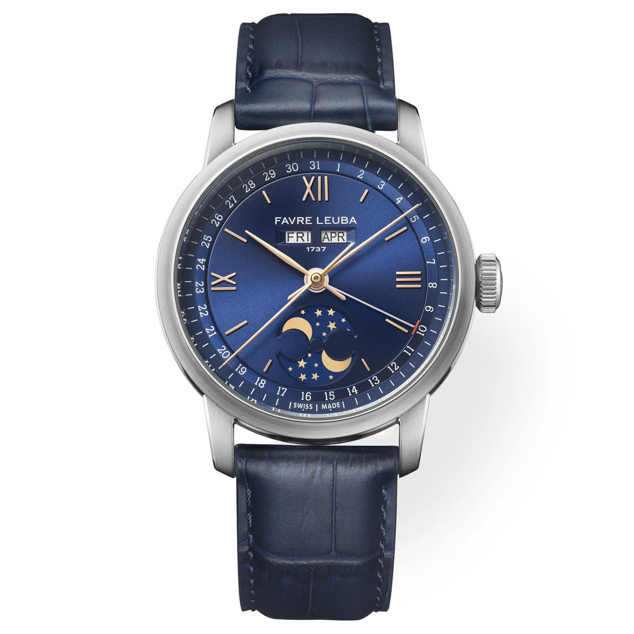Favre Leuba Triple Calendar 00.20501.108.02.102 39 mm kol saati