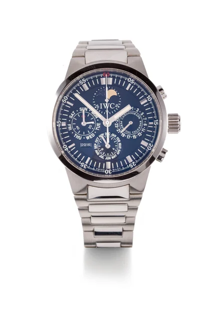 Iwc Perpetual Calendar Chronograph Steel 375619.Made kol saati
