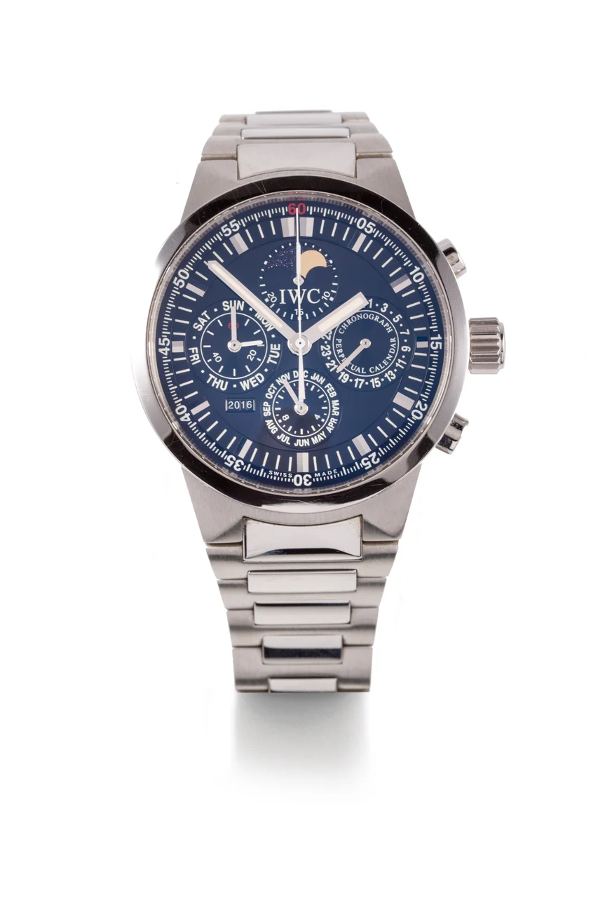 Iwc Perpetual Calendar Chronograph Steel 375619.Made kol saati