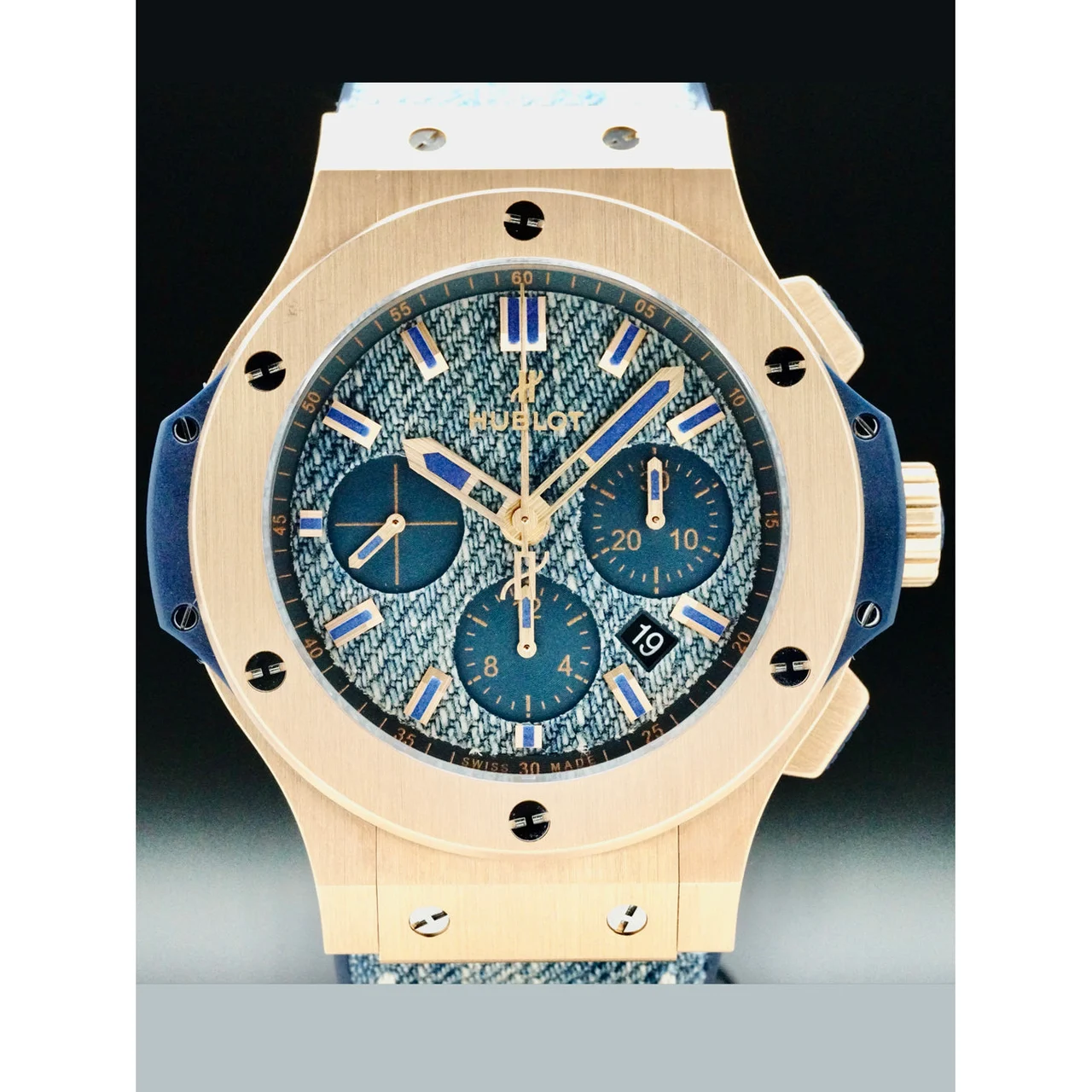 Hublot Big Bang Jeans Gold 210000010501 44 mm kol saati