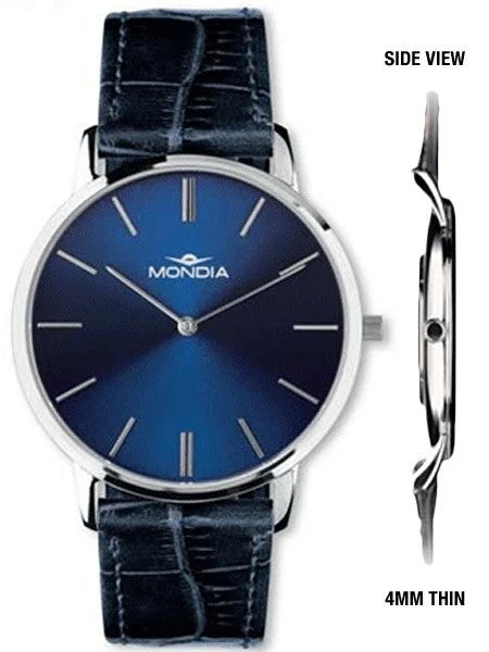 Mondia Classic Ultra-Thin Dress Watch with Sapphire Crystal #1-692-4 kol saati