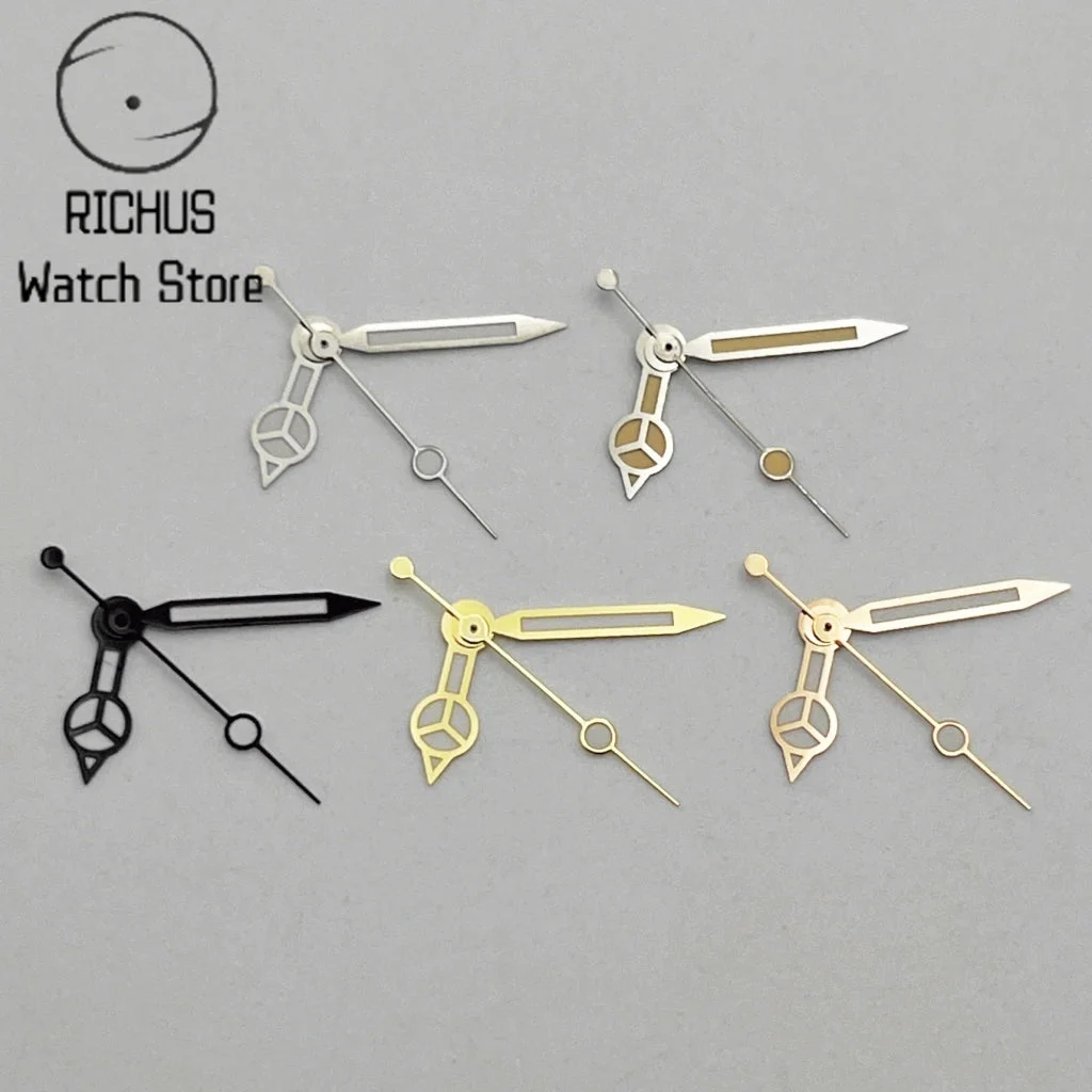 Tandorio Luminous Watch Hands Fit NH35 NH36 PT5000 ETA2836 2824 DG2813 3804 Miyota8215 8205 821A Movement Watch Accessories 14:201659817#Silver 1 kol saati