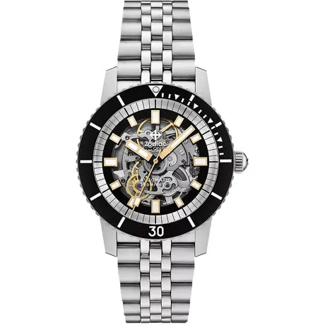 Zodiac Super Sea Wolf Compression Diver Skeleton ZO9319 kol saati