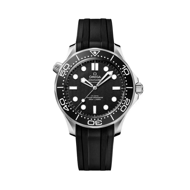 OMEGA Seamaster Diver 300M Aluminum Bezel 42mm - Black on Rubber Strap O21032422001003 kol