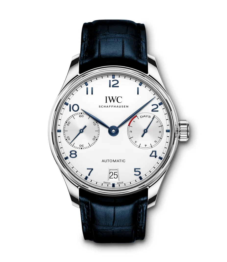 IWC Portugieser Ref IW500705 White Dial 42 mm kol saati