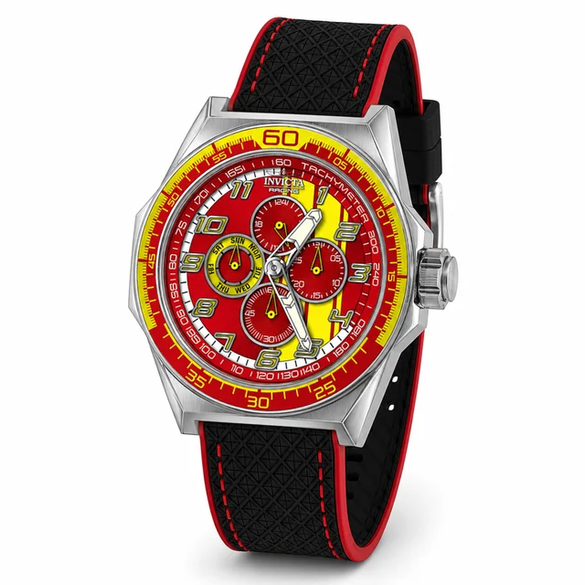 Invicta Racing Stryketach Watch - 50mm. Red. Black (50042) kol saati