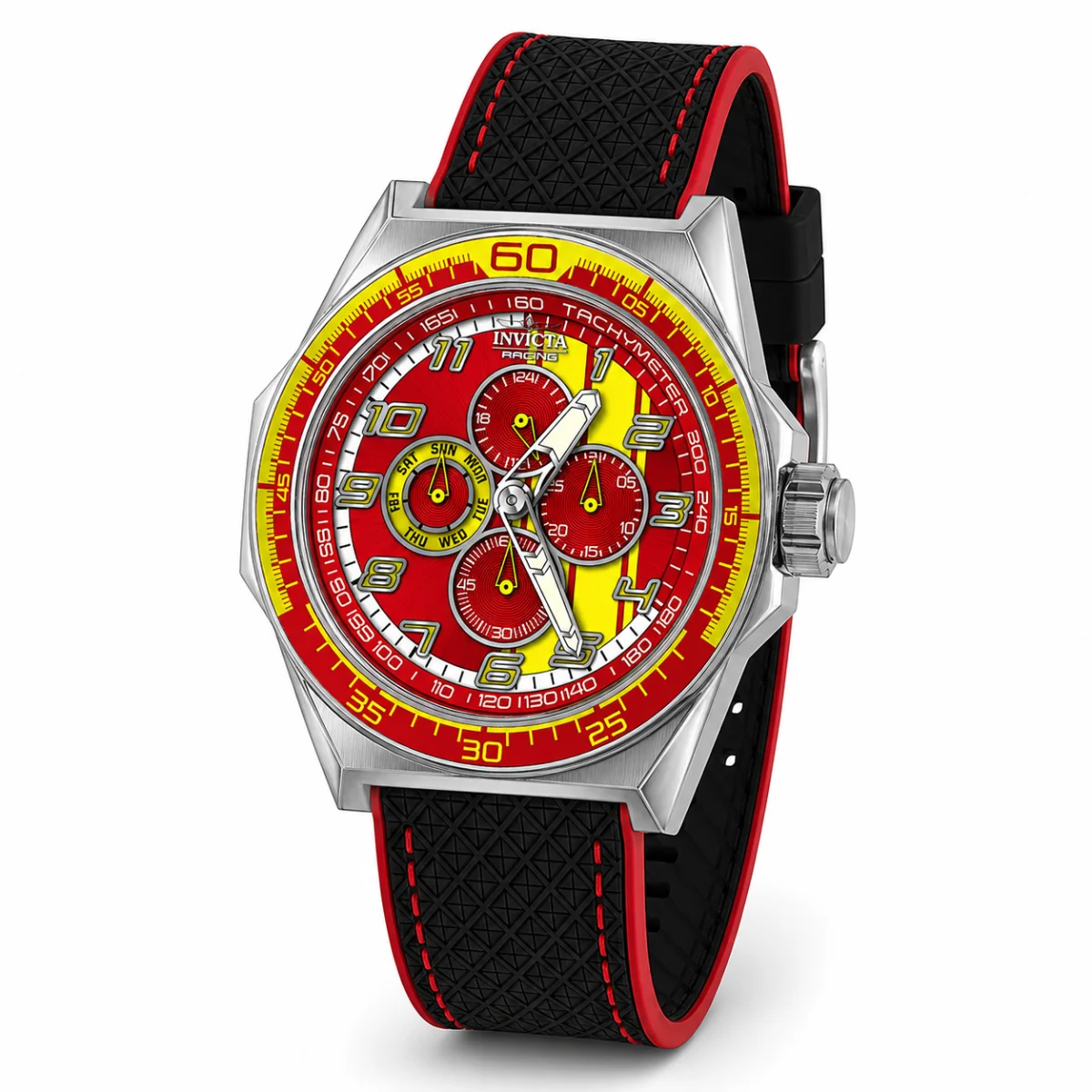 Invicta Racing Stryketach Watch - 50mm. Red. Black (50042) 50 mm kol saati