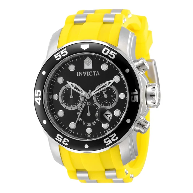 Invicta Pro Diver SCUBA Watch - 48mm. Yellow. Steel (49830) kol saati