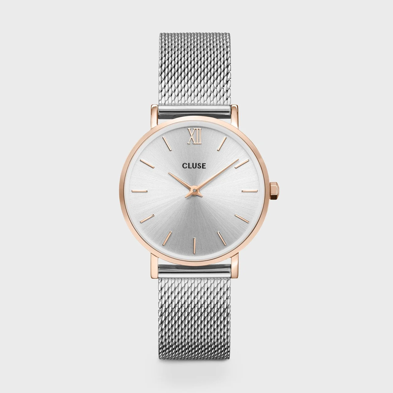 CLUSE Minuit Watch Mesh, Rose Gold Colour, Two-Tone CW0101203004 33 mm kol saati