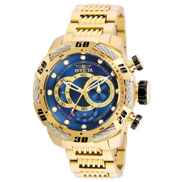 Invicta Speedway Finish Line Watch - 50mm. Gold (25483) kol saati