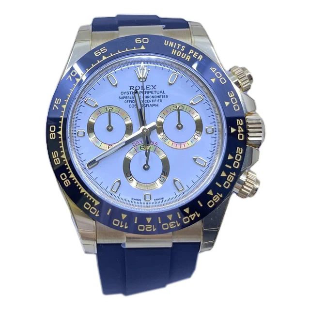 Rolex Daytona Yellow Gold Ceramic White 116518LN 210000016779 kol saati