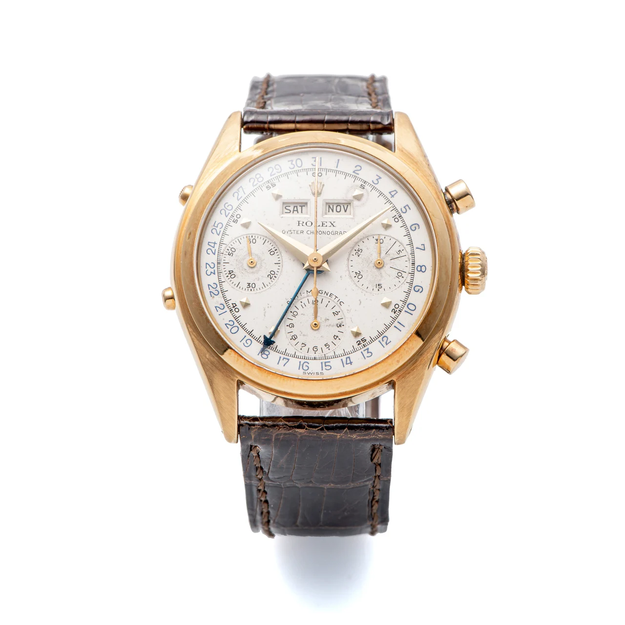 Rolex ROLEX REF. 6036 "JEAN CLAUDE KILLY" CHRONOGRAPH PINK GOLD 36 mm kol saati