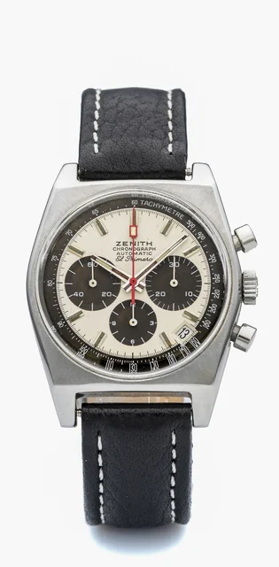 Zenith ZENITH, REF. AH 384, EL PRIMERO CHRONOGRAPH A fine, self winding, stainless steel c