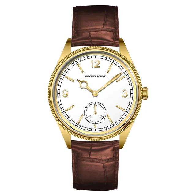Tandorio Watches Sub Second Automatic Watch Specht & Söhne SP1908 Vintage Pilot Seagull ST