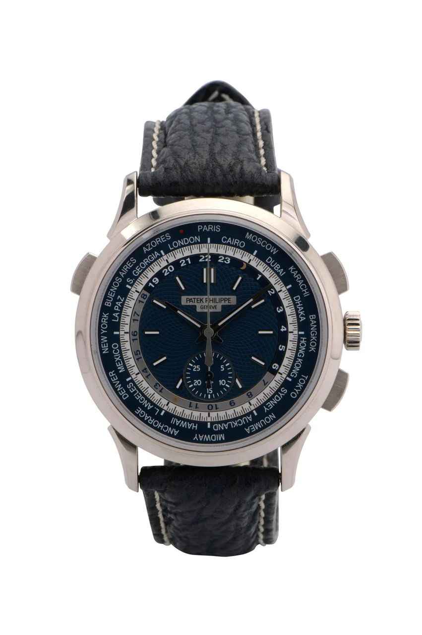 Patek Philippe PATEK PHILIPPE, REF. 5930G, WORLD TIME CHRONOGRAPH, WHITE GOLD kol saati