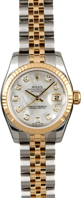 Rolex Datejust 179173 MOP Diamond Dial 179173MDJ kol saati