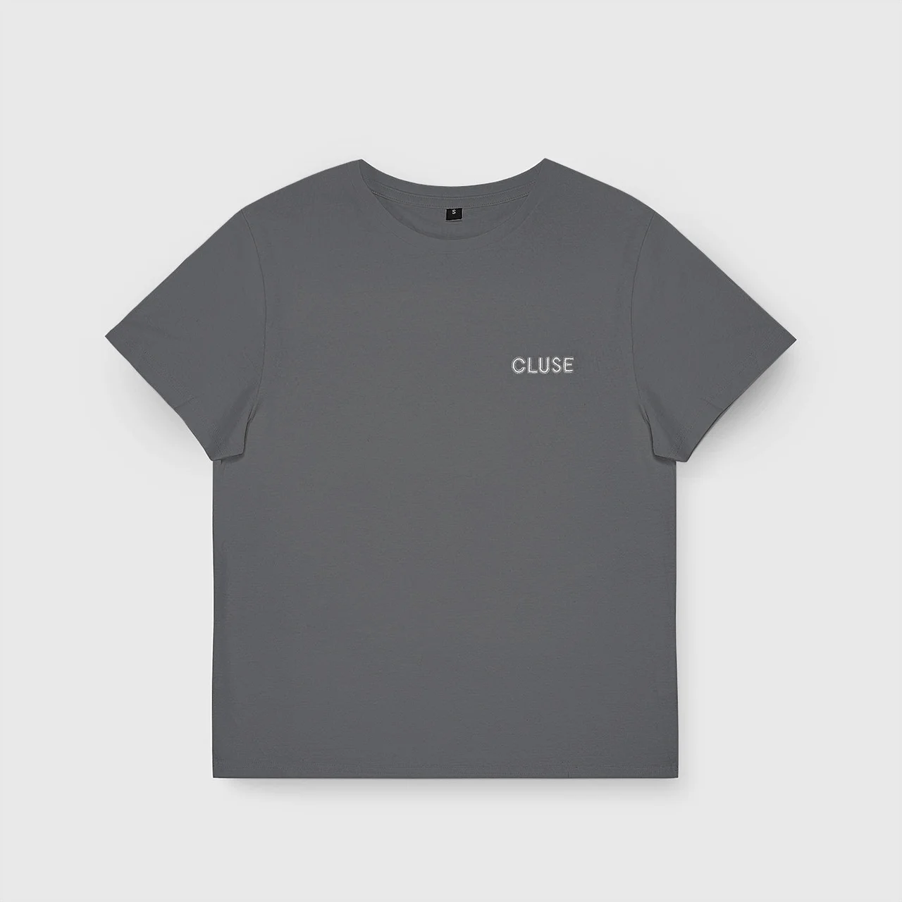 CLUSE T-Shirt Dark Grey, White Logo, Large CT02802-L kol saati
