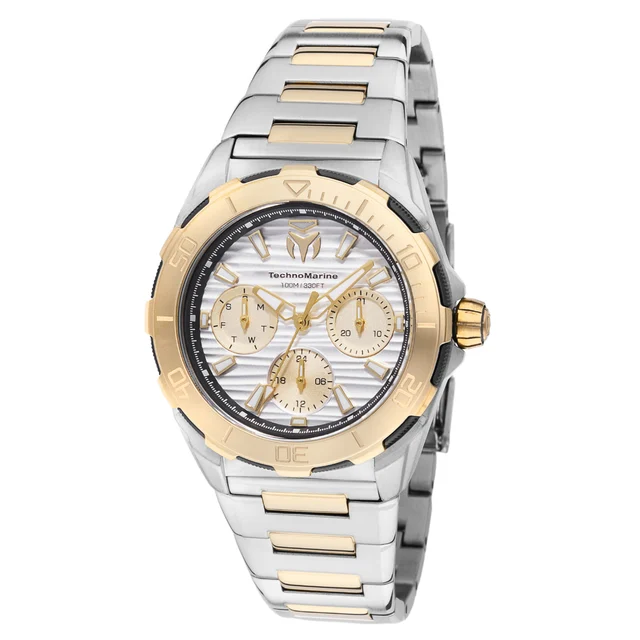 Technomarine Seven Seas Watch - 36mm. Gold. Steel (TM-725050) kol saati