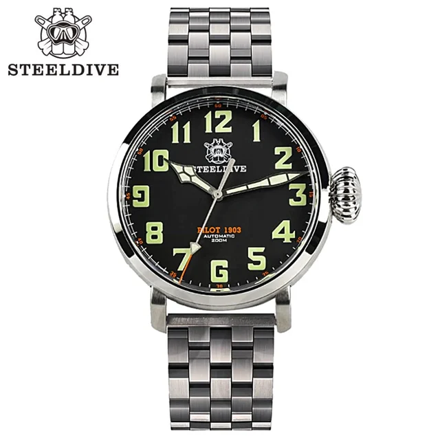steeldive Big Pilot WBPA1137S kol saati