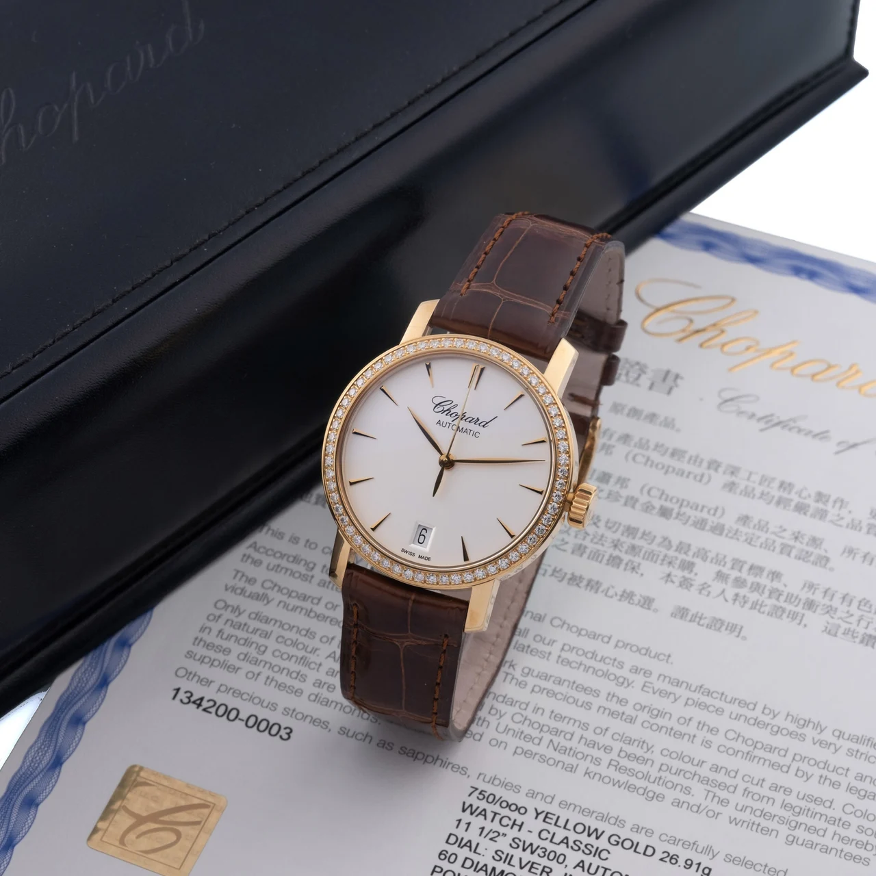 Chopard CHOPARD REF. 4200 CLASSIC DIAMONDS GOLD kol saati