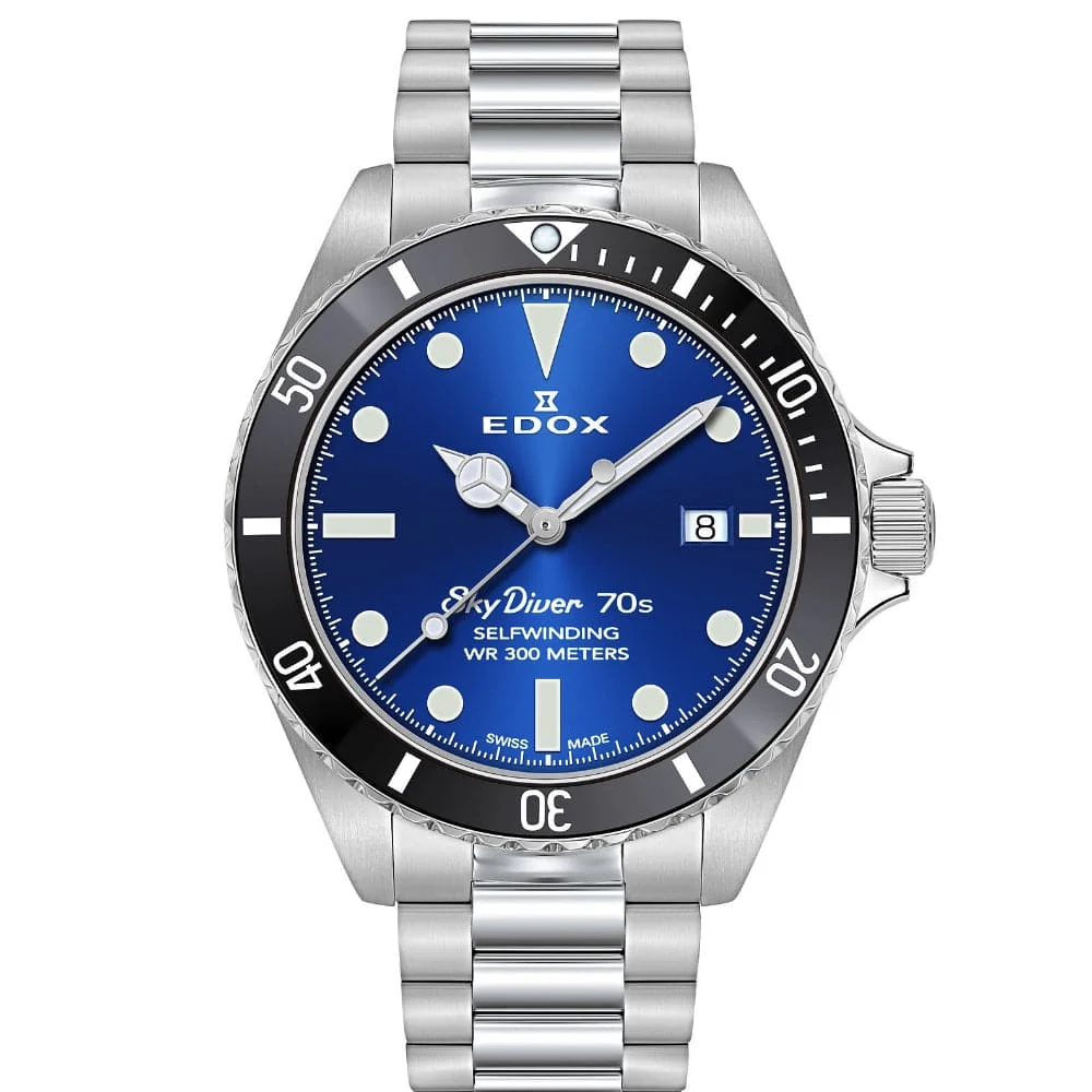 EDOX Skydiver ED80112-3NM-BUI 42 mm kol saati
