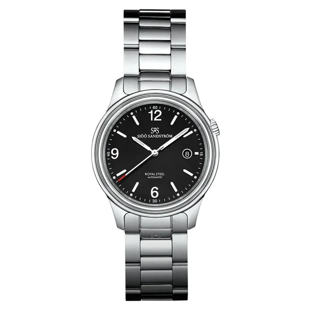Sjöö Sandström Royal Steel Classic SS-1841-1-Black kol saati