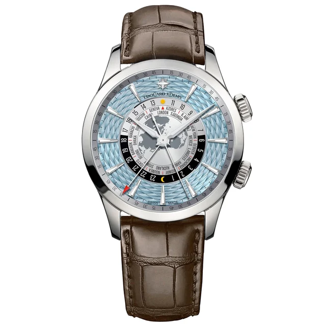 Edouard Koehn World Heritage Ice Blue EK-WTA03CS kol saati