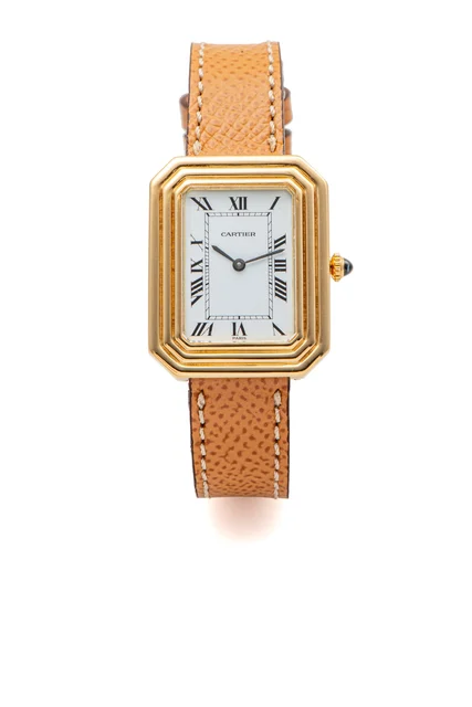 Cartier CARTIER, REF. 22190, SQUARE, LARGE RECTANGULAR, YELLOW GOLD kol saati