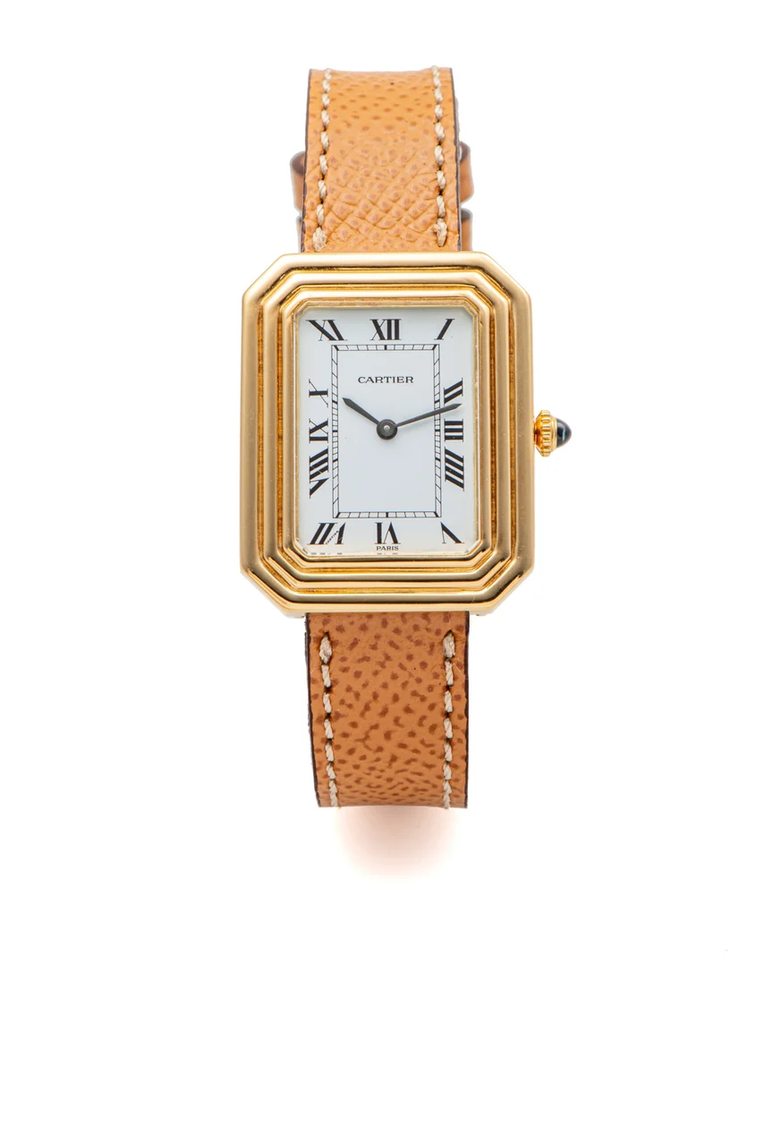 Cartier CARTIER, REF. 22190, SQUARE, LARGE RECTANGULAR, YELLOW GOLD kol saati