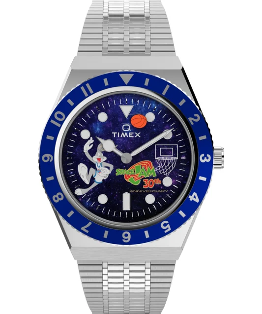 Timex Space Jam 30th Anniversary x Q Limited Edition 38mm Stainless Steel Watch TW2Y79100 