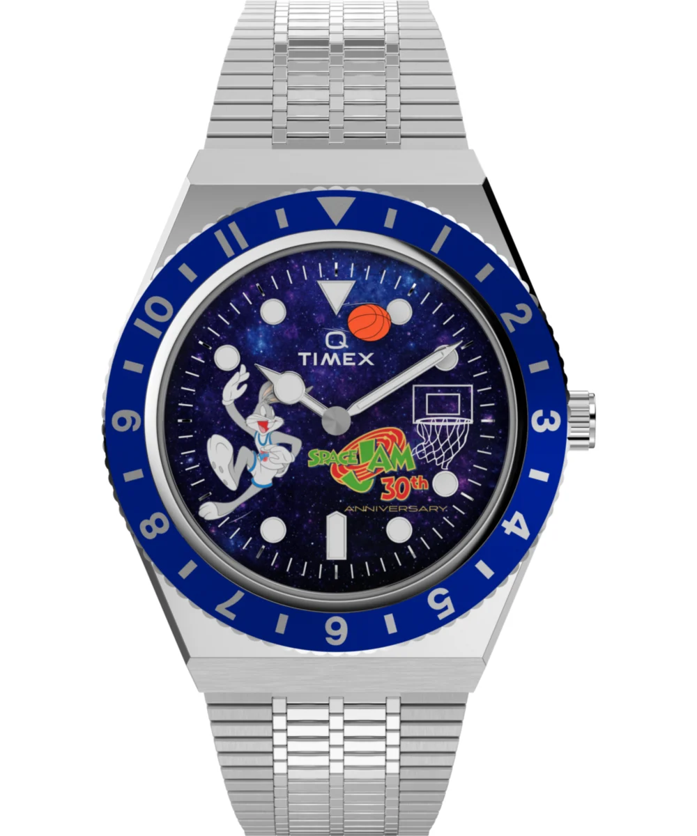 Timex Space Jam 30th Anniversary x Q Limited Edition 38mm Stainless Steel Watch TW2Y79100 38 mm kol saati