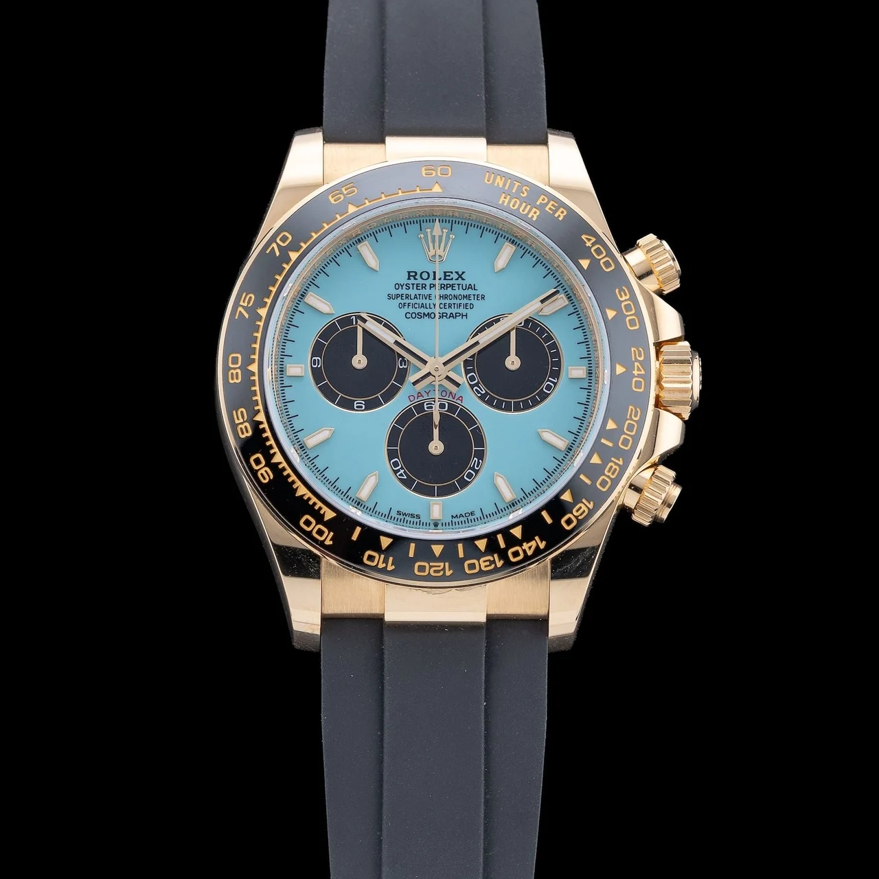 Rolex Gold Cosmograph Daytona Tiffany Dial M126518LN-0014 210009N40592 40 mm kol saati