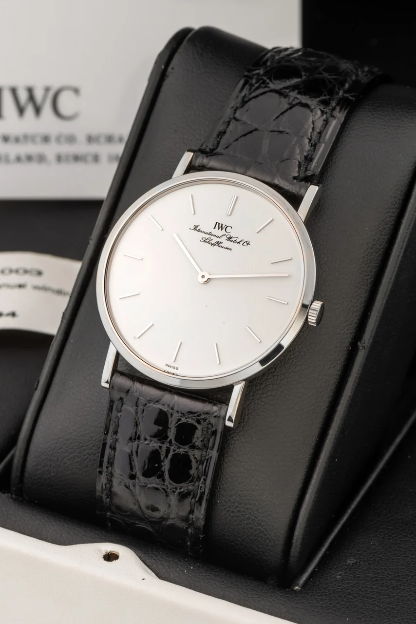 IWC IWC, REF. 201003, PORTOFINO, ULTRA THIN, WHITE GOLD kol saati