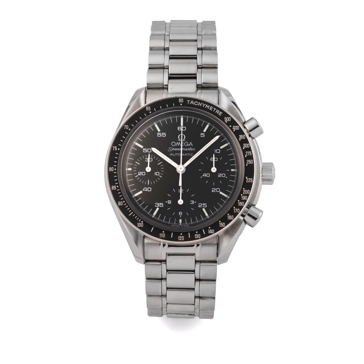 OMEGA OMEGA, REF. 1750032, SPEEDMASTER A fine, self-winding, 18k yellow gold chronograph wristwatch. kol saati