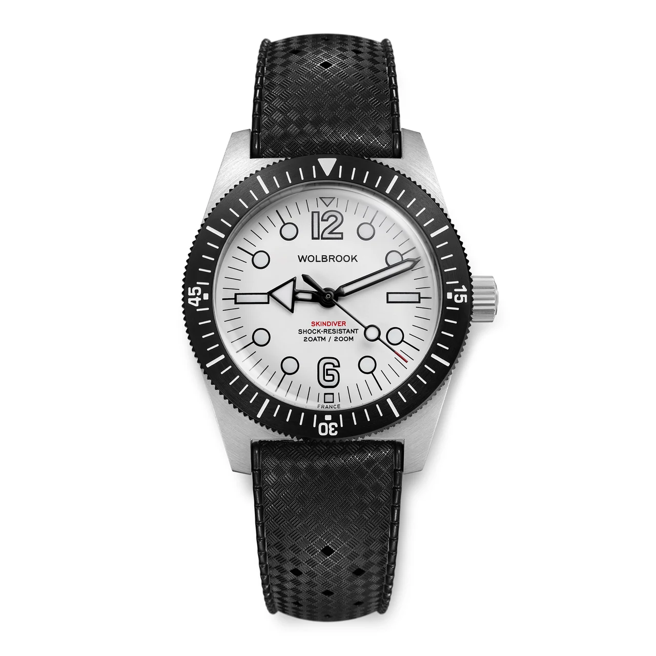 Wolbrook 26-SA38J-002-RB1-BLK-STL-LE1 38 mm kol saati