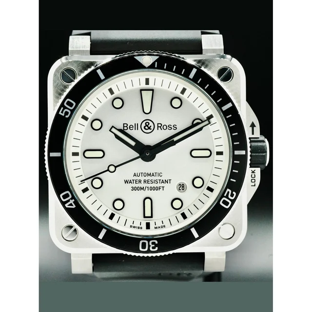 Bell & Ross Bell and Ross BR0392-D-WH-ST/SRB BR 03-92 Diver White 210000050231 kol saati