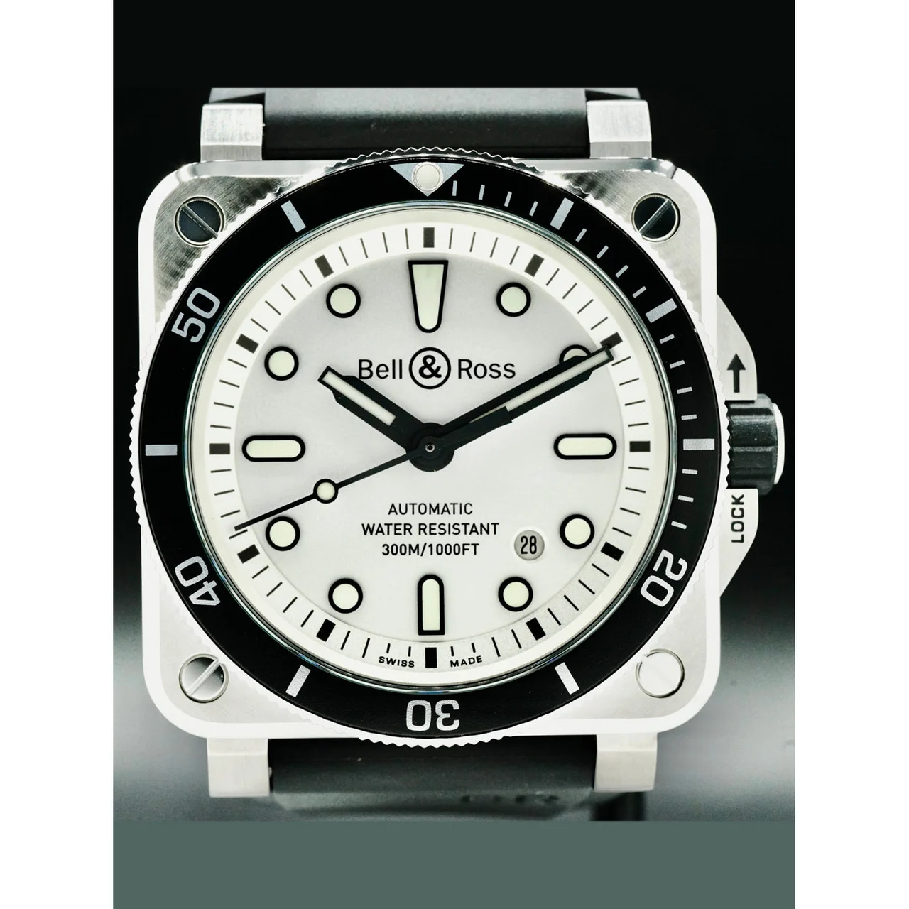 Bell & Ross Bell and Ross BR0392-D-WH-ST/SRB BR 03-92 Diver White 210000050231 kol saati