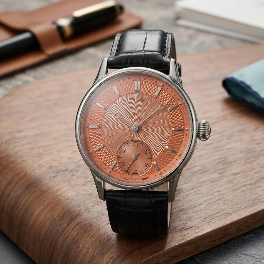 Tan Zehua Rainbow 603 Gilloché Salmon TZH-NO1-GILLOCHE-COPPER kol saati
