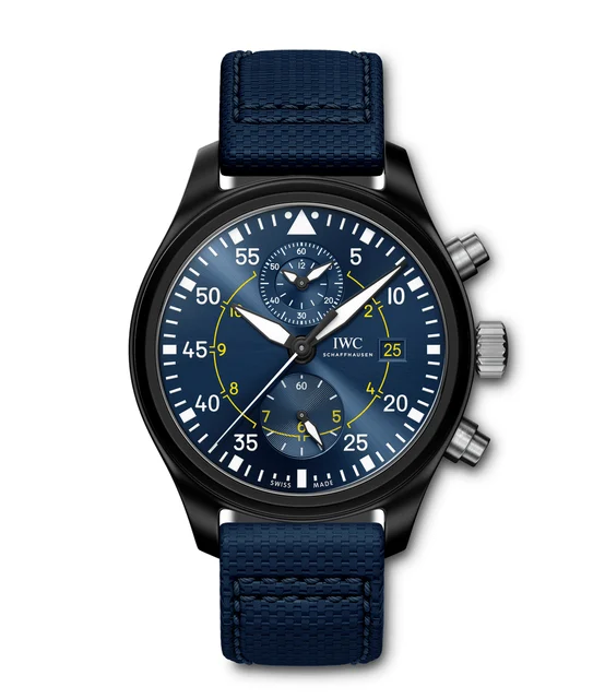 IWC Pilots Watch Chronograph Edition Blue Angels IW389008 kol saati