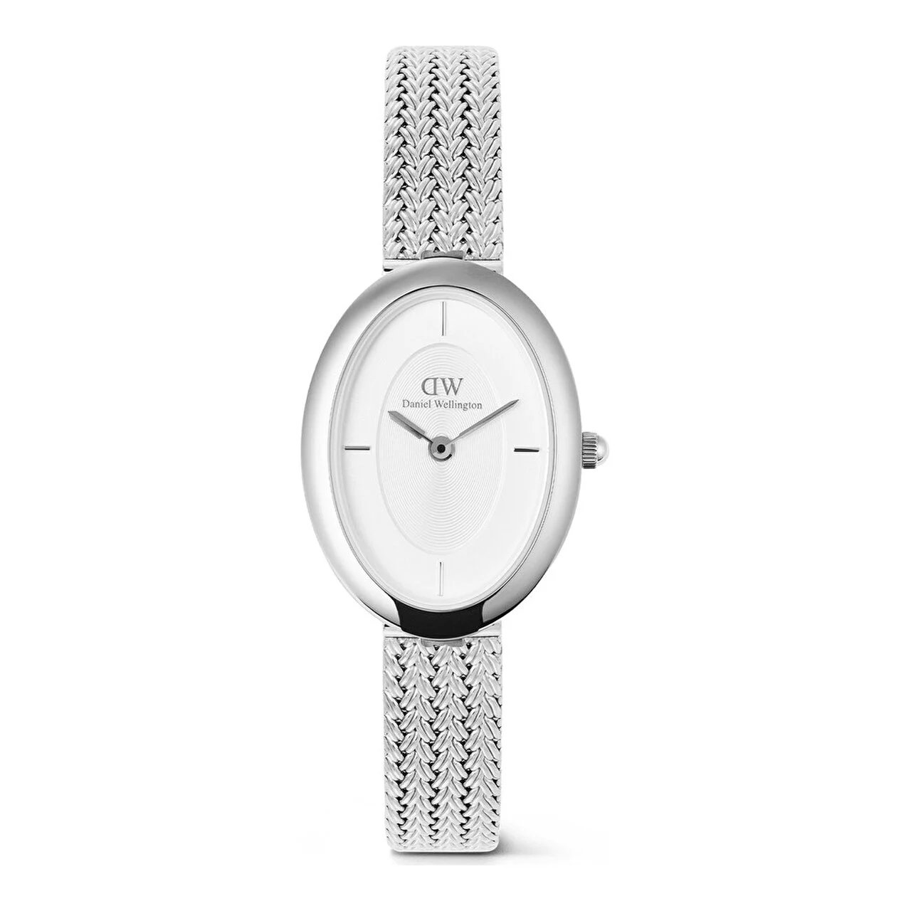 DANIEL WELLINGTON Juliette Braided Mesh White Sunray S DW00600884 23 mm kol saati