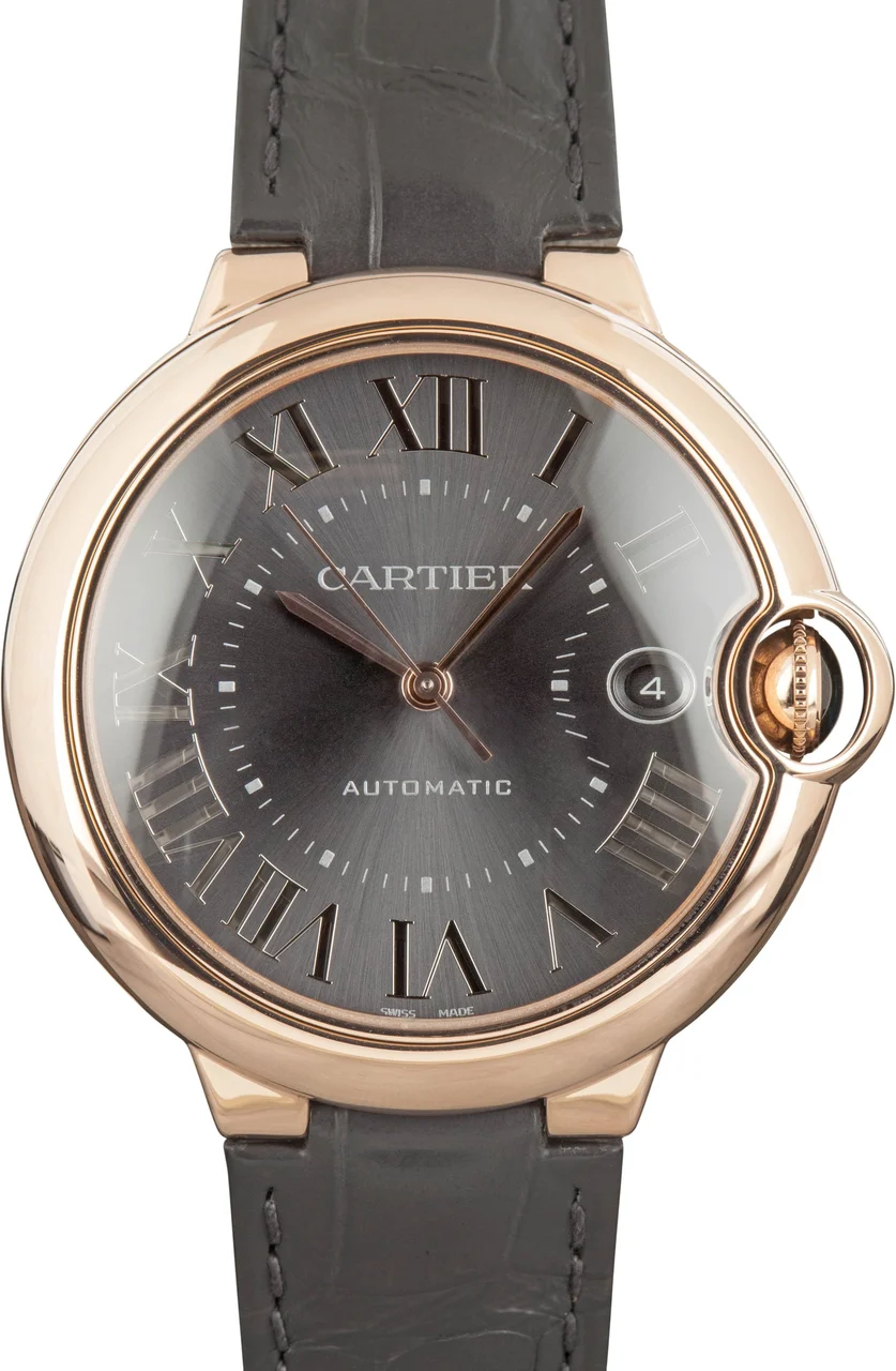 Cartier Ballon Bleu de Dark Grey Roman Dial WGBB0050 kol saati