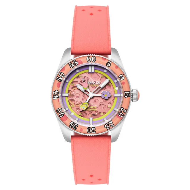 Spinnaker Spongebob Croft LE Peekaboo Seastar Sundial Watch #SP-5152-03 kol saati
