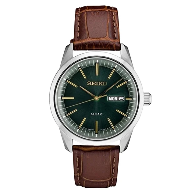 Seiko Solar Watch with 40mm Stainless Steel Case and a Sapphire Crystal #SNE529 kol saati