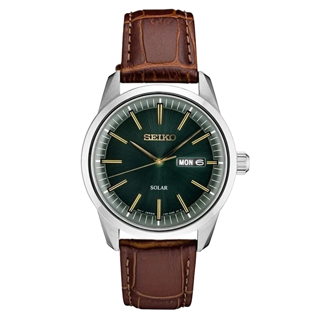 Seiko Solar Watch with 40mm Stainless Steel Case and a Sapphire Crystal #SNE529 40 mm kol saati