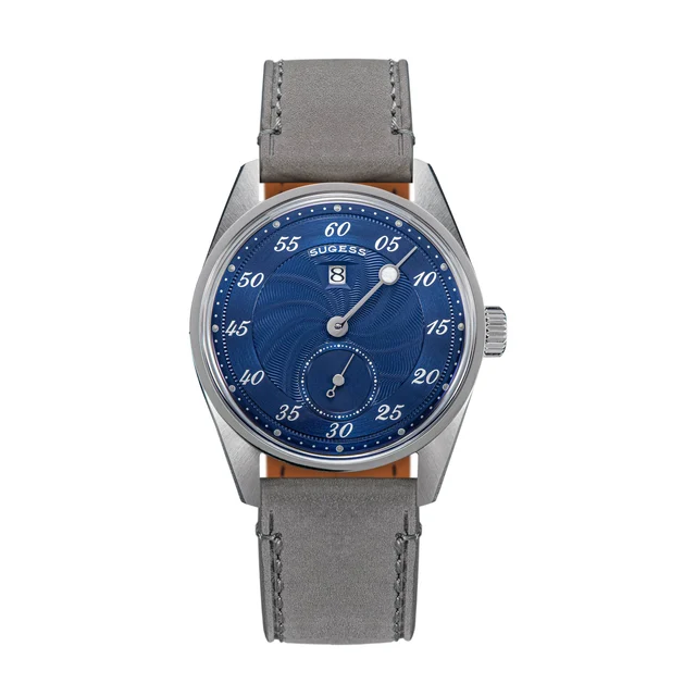 Sugess Automatic S451-1 Deep Blue Dial Jumping Hour One Pointer Sta kol saati