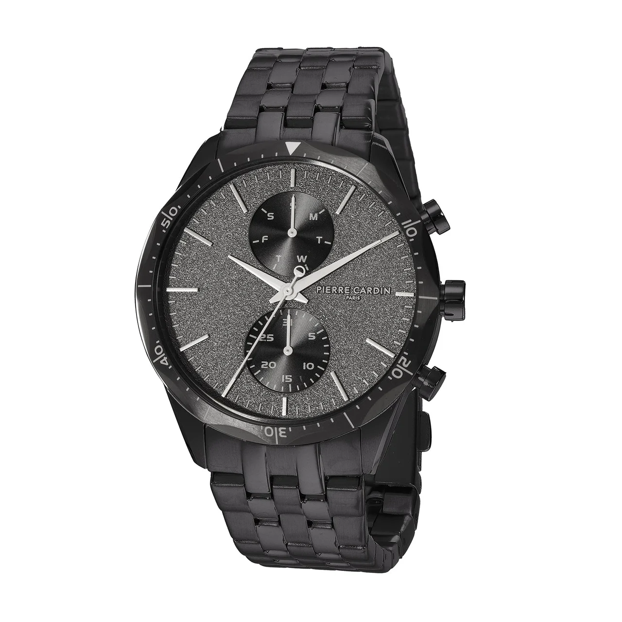 Heritage RacerTime Black with Stainless Steel Black Strap CF.1031.MB 43 mm kol saati
