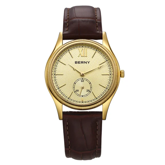 BERNY Men Quartz Dress Watch-2945M 2945M-YE kol saati