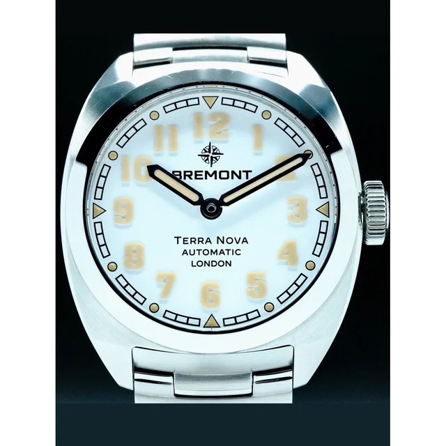 Bremont Terra Nova White Dial on Bracelet 210000083150 kol saati